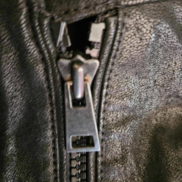 DO NOT DELETE!!!!!   Black Rivet 100% GENUINE LEATHER jacket in black  XXL - Picture 14 of 15